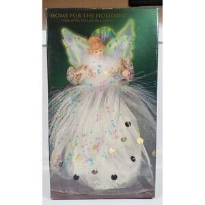NEW 1999 Fiber Optic Collectible Angel "Home for the Holidays" Christmas Decor
